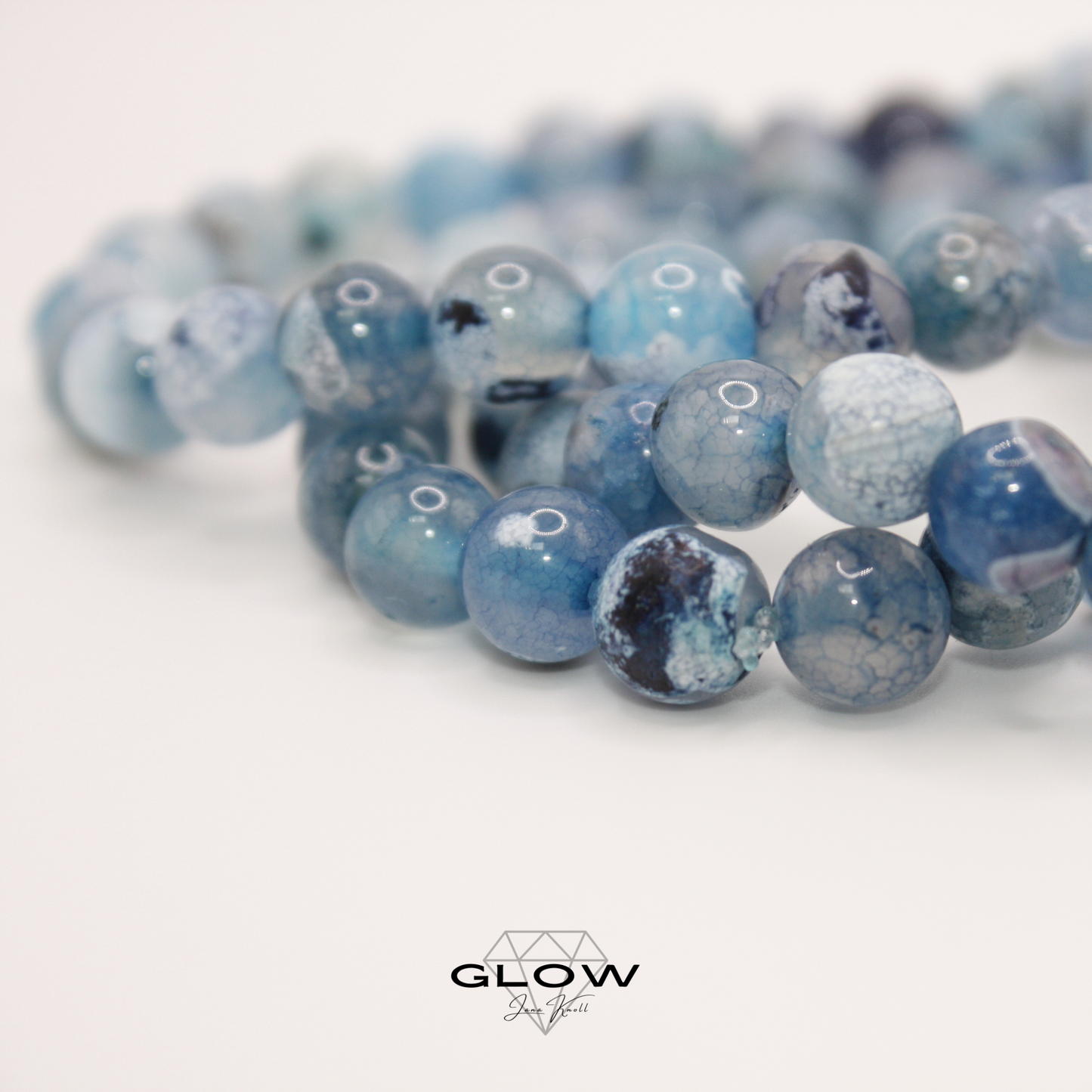 Blauer Feuerdrachen-Achat