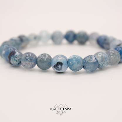 Blauer Feuerdrachen-Achat