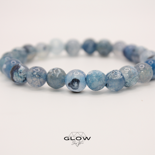 Blauer Feuerdrachen-Achat