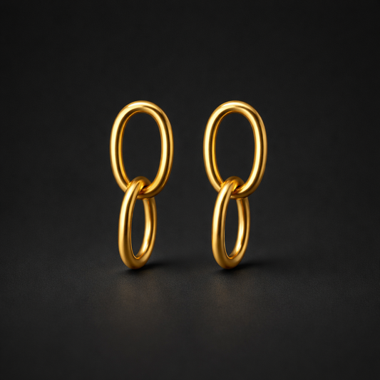 Chain Ohrhänger – 18k vergoldeter Edelstahl / B-Ware