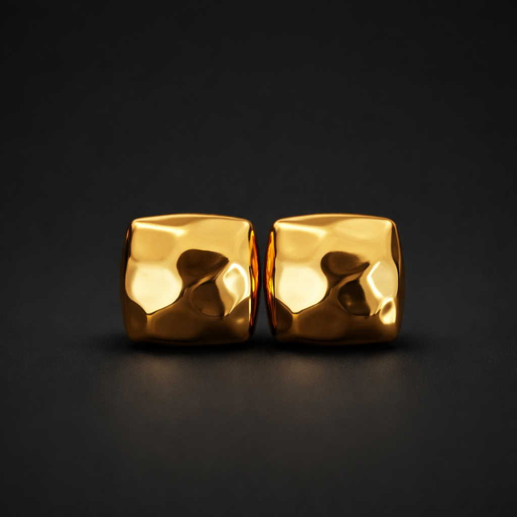 Geometrische Statement-Ohrstecker