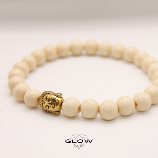 Perlenarmband mit Buddha Schmuckperle