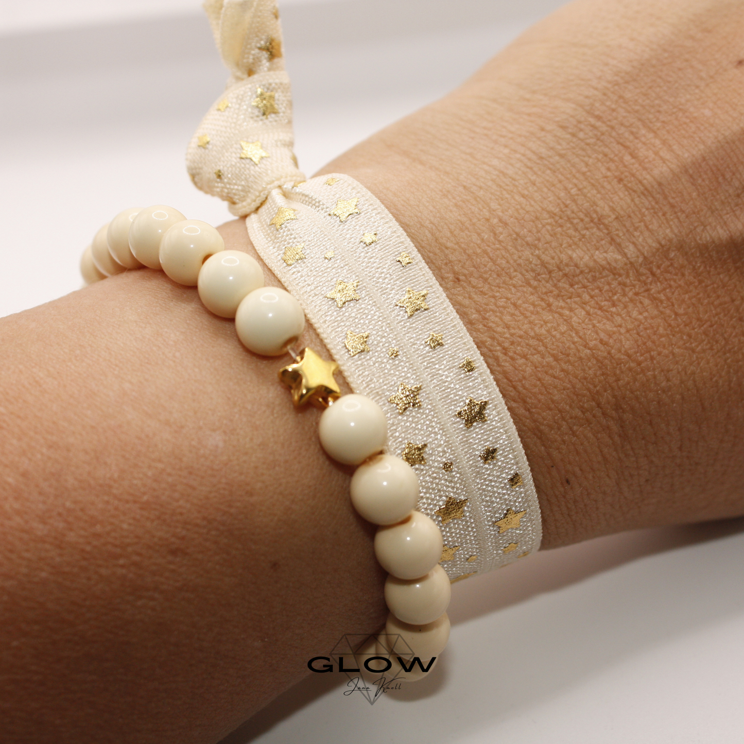 2er Set Perlen- und Ibizaarmband