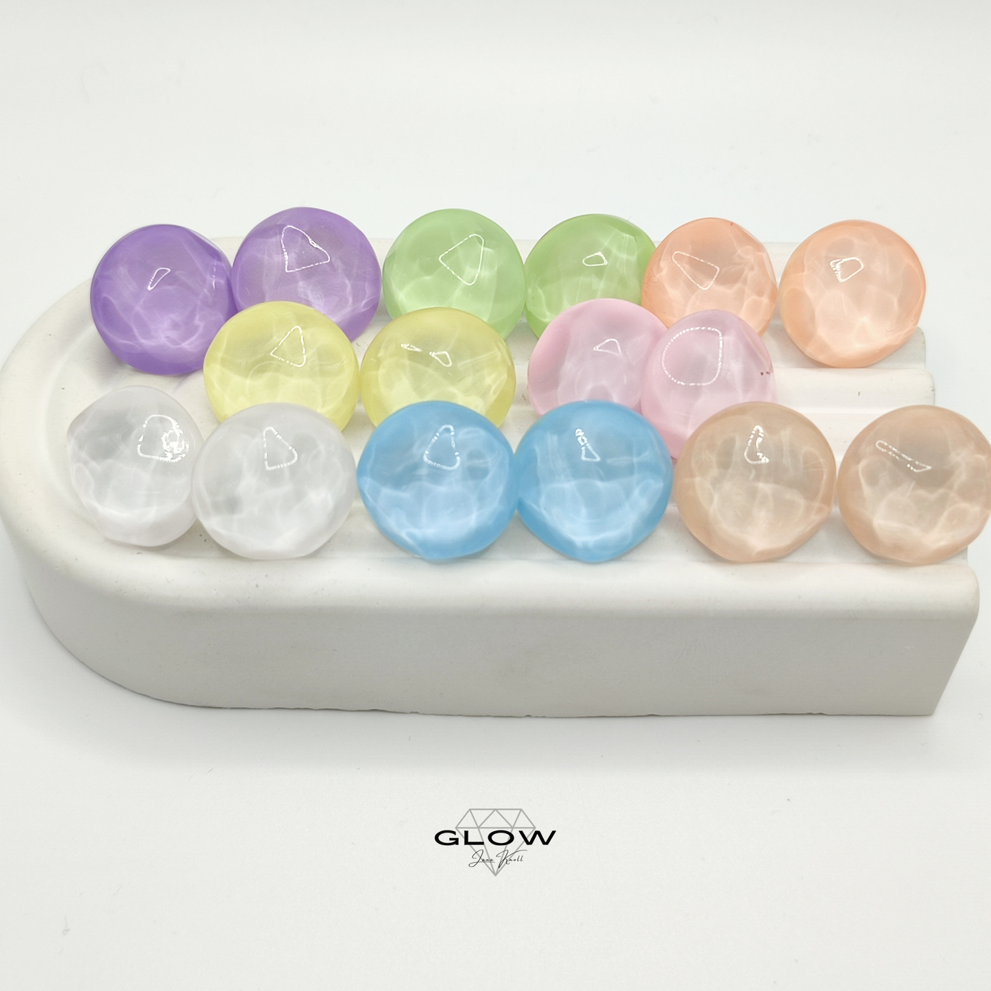 20mm Ohrstecker "Pastel"