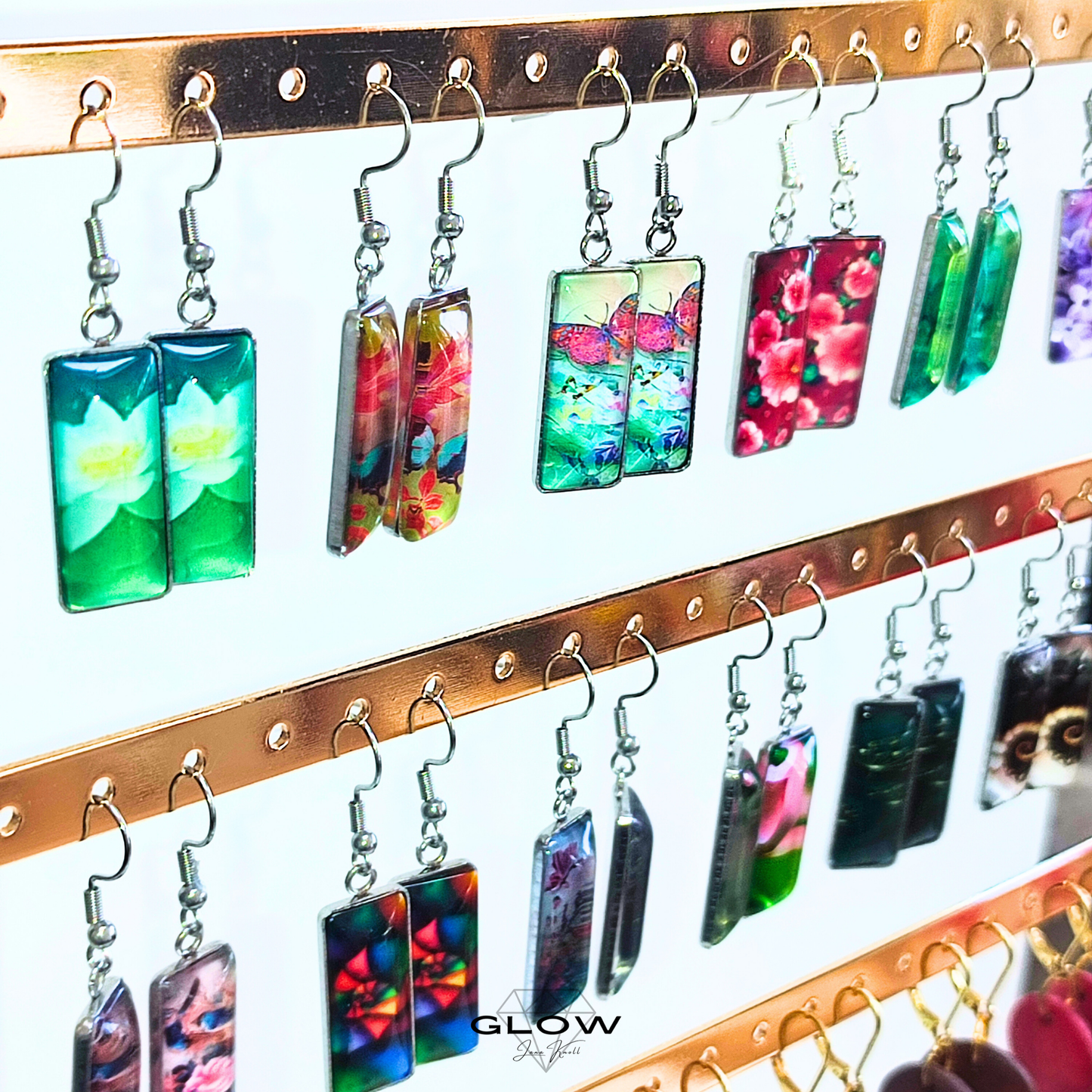 Eckiger Motivcabochon