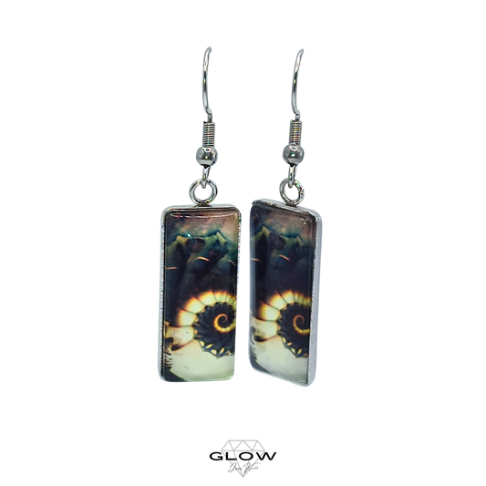 Eckiger Motivcabochon