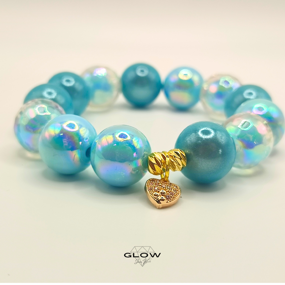 Statement-Armband "Heaven" mit schillernden 16mm Miracle Beads