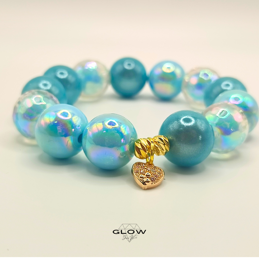 Statement-Armband "Heaven" mit schillernden 16mm Miracle Beads