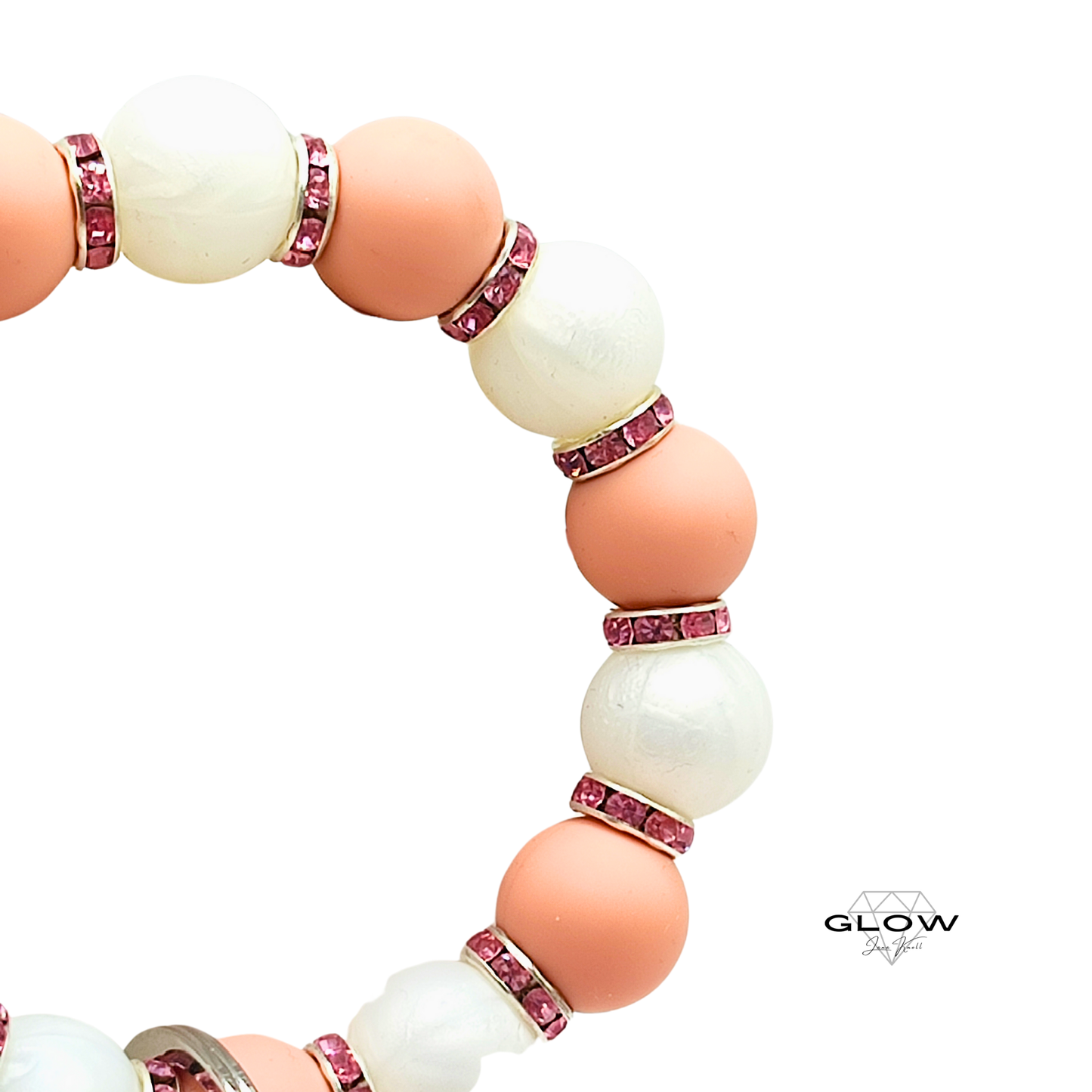 Silikonperlen-Schlüsselanhänger mit Lederquaste