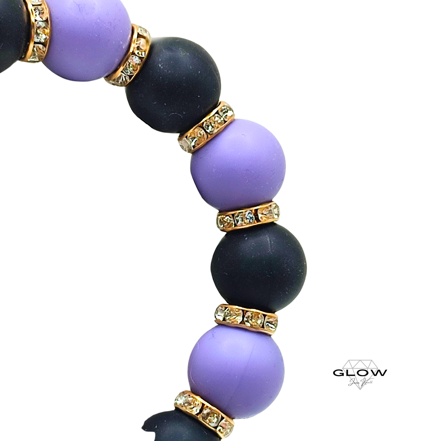 Silikonperlen-Schlüsselanhänger mit Lederquaste