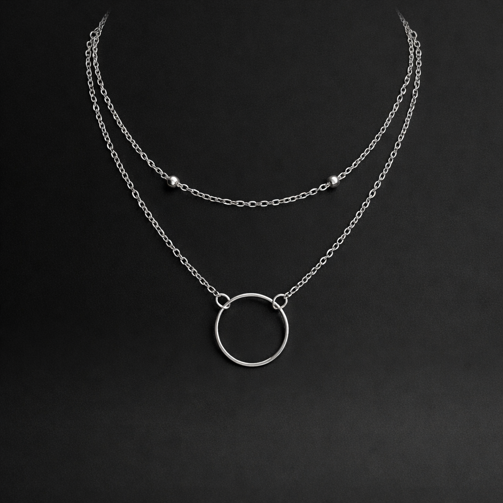 Layering-Doppelkette "Double Circle"